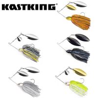 KastKing Spinnerbait Fishing Lure 10.6g 14.2g 17.7g 2PC 4PC Multi-Color Kit Colorado Willow Blades Needle Point Stinger Hooks 220117