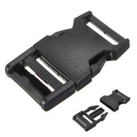 Bag Parts & Accessories 10pcs Plastic Buckles Clips Paracord For Bracelet Black Strap Clasp 25mm
