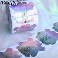 BQAN 300/100 / 50/20pcs Gradient Quadrat / Rhombus / Stiletto Acryl Nägel UV Gel Nagelverlängerungsführung Formular selbstklebend