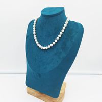 Runde weiße simulierte Shell Perle Halskette Strang Choker Halskette Schmuck Für Frauen Kettenlänge 40cm (16 Zoll)