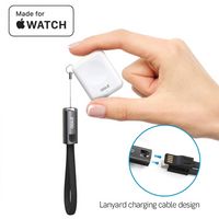 Mini bärbar trådlös magnetisk laddare (utan batteri) Key Pendant Design för Apple 1 2 3 4 5 Se snabb laddningsdocka
