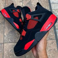 High Quality 4 Red Thunder Mens Basketball Shoes 4s Black Wh...