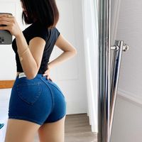 Compre al por mayor Chicas Lindas Pantalones Cortos De Jeans de bajo precio  \u0026 de calidad con envío gratuito | Es.DHgate
