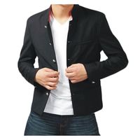 Giacche da uomo Jacket slim fit giacca in stile giapponese uniforme scolastica uniforme rossa collare tunica tenuta di breve durata