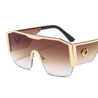 Neue Mode Schild Sonnenbrillen für Frauen Männer Hohe Qualität Luxusgitter Objektiv Bull Logo Heißer Verkauf Sonnenbrille