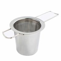 Reusable Stainless Steel Tea Strainer Infuser Filter Basket Folding Tea Infuser Basket Tea Strainer For Teapot CCA9198 541 S2