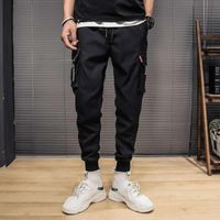 Pantalon pour hommes Pantalon de jogging sportif Homme Tactical Streetwear pour garçons Noir Cargo Hommes Joggers Harajuku 2021 Vêtements de printemps