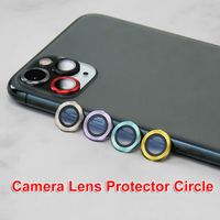 Kamera-Linsenschutz-Kreis-gehärtetes Glas für iPhone 12 11 Pro max