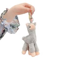 Carino bella alpaca portachiavi peluche giocattolo giapponese alpacas morbido farcito pecore pecore lama bambole di animali bambole keychain bambola 18 cm