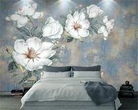 3D wallpaper vintage pittura a olio fiore fiore stile europeo astratto soggiorno camera da letto cucina murale sfondi parete rivestimento