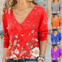 Kadın T-shirt 2021 İlkbahar Sonbahar Rahat Bayanlar Uzun Kollu Tee Gömlek Femme Kaliteli Artı Boyutu Kadın T Gevşek Streetwear