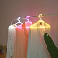 Pink White Warm Hanger Neon Sign Other colors can be customi...
