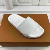 Tamanho 46 Luxuries Designer Homens Mulheres Chinelos Sandálias Sapatos Deslize Verão Moda Flip Flip Flip com Box