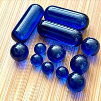 Sapphire Blue кружищаяся Terp Pearl Pill для курить мяч 4 мм 6 мм 8 мм 6 мм * 15 мм DAB вставка бусина для кварцевой банковской установки для ногтей стеклянные бонги