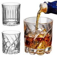 Verschiedene Stile transparent Whiskyweingläser Bleifrei hohe Kapazität Bierglasbecher Bar Drink 240-300ml
