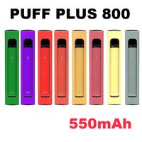 Puff Plus Dispositivo E Cigarrillos 800 Puffs Vacío POD Starter Kit Actualizado batería 3.2ml Cartucho Vape 17 Color