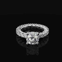 Ovas Luxo 100% 925 Sterling Silver Criado Moissanite Gemstone Casamento Noivado Mulheres Anel Fine Jewelry presentes inteiros