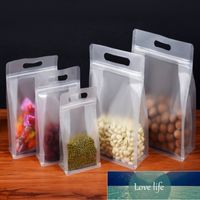 50pcs Stand up Frosted Plastic Portable Zip lock Bag Reseala...