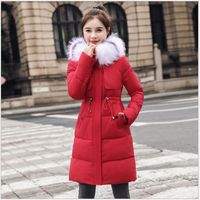 Women' s Trench Coats Winter Jacket Artificial Large Fur...