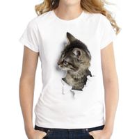 T-shirt da donna Cat Stampa manica corta personalizzata 3D Tees Polos Fashion Designers Corrispondenza Leggings e Abiti