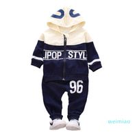 Bebek Giysileri Sonbahar Hoodies Pantolon 2 Birimler Bir Set Çocuk Spor Sıcak 1108