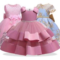 Flower Girls Dress For Wedding and Party Children Christmas Costume For Kids Dresses Princess Tutu Vestido 4 5 6 7 8 10 12 Year G0113