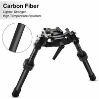 Tactical LRA Light Carbon Fiber Bipod Long Range Accuracy Shooting For Hunting Rifle