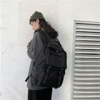 Черный рюкзак тенденция женская мода женская водонепроницаемая большая школьная сумка подростки девочки студентки сумки 220225
