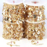 Chains 5 Meters, High Quality Gold Plated Star Heart Round Mo...