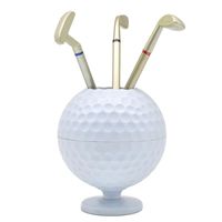 Golf Trening AIDS Ball Nowość Mini Pen Holder Ołówek Akcesoria Dekoracja Dekoracji Prezent na dedykowane Golfista 3 Długopisy