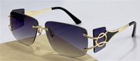 Die neuesten Modedesign-Sonnenbrillen 9095-Quadrat-rahmenlosen beliebten beliebten Avantgarde-Tempel, speziell entwickelte Top-Schutzbrille im Freien