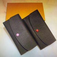 M60697 패션 멀티 포켓 여성 긴 지갑 지갑 Emilie 럭셔리 디자이너 디자이너 숙녀 클러치 카드 홀더 코인 지갑 상자