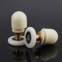Other Door Hardware Shower Round Glass Rollers Pulley With Eccentric Copper Shaft For Sliding Wheel Diameter 22mm,23mm,25mm,27mm.