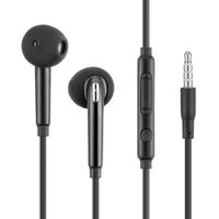 3.5mm Kablolu Kulaklıklar Taşınabilir Stereo Müzik Kulaklık Kablolu Kulak Kulaklık Ile Mikrofon Ile Samsung S10 Not 10 S20