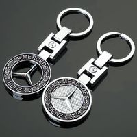 H-ring dubbelsidig Mercedes Benz Maisui Automobile Metal Key Advertising Car Pendant