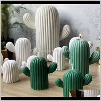 Craft Tools Arts, Crafts Gifts & Garden Drop Delivery 2021 3D Meat Plant Plaster Home Decoration Decorative Candles Mold Succulent Cactus Can