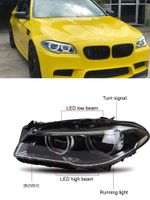 أجزاء السيارة LED المصابيح الأمامية مجموعة لـ BMW F10 F18 520i 525i 530i 535i DRL Turn Signal High Beam Lens Melection 2010-16