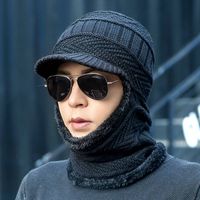 2019New Winter Fashion Wool Hat Warm Knit Hat Hombres al aire libre Hombres y mujeres Protección contra las mujeres Casquillo