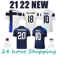 2020 2021 Finlândia National Team Soccer Jerseys Pukki Skrabb Raitala Pohjanpalo Kamara Sallstrom Jensen Lod 20 21 Home Away Futebol Men's Camisa Uniformes