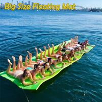 Şişme Yüzer Tüpler Yırtılmaya Dayanıklı Büyük Boy Yüzer Pad Yaz Açık XPE Köpük Yüzme Havuzu Mat Su Yatağı Uyku Battaniye için Float M