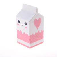 Bag Parts & Accessories &Ornament Cute Jumbo Squishy Milk Box Carton Slow Rising Pendant Sweet Cream Scented Kids Fun Toy Gift