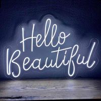 Other Event & Party Supplies Hello Beautiful LED Neon Sign Custom Made Wall Lights Wedding Shop Window Restaurant Birthday Decoration