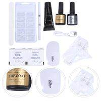 Nail Gel 1 Set/14pcs Creative Extension Art Accessories Manicures Tools Portable Supplies For Female Ladies
