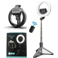 5" Ring Selfie Lights With Tripod Stand Portable Blueto...
