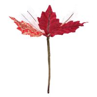 Fleurs décoratives couronnes 1pc tissu créatif créatif chroming fleur gaze artificiel faux noël