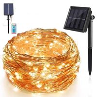 Strings Solar String Lights With 8 Lighting Modes Waterproof...