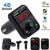X8 FM-sändare AUX-modulator Bluetooth Handsfree Cars Kit Bil Audio MP3-spelare med 3.1A Snabbavgift Dual USB Billaddare Accessorie