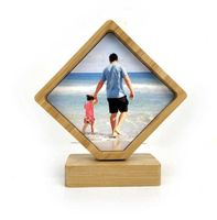Wooden Photo Frame Creative DIY Craft Tabletop Clay Picture Frame Snow Mud Picture Frame Children Pine Ornament