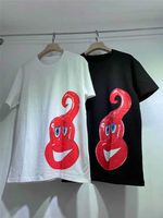 21SS Men's Mujeres Diseñador Camiseta Camiseta Splash Ink Imprimir Tees Sitio web oficial Newest Tee Brand Fashion Camisetas con marcas Impresión de letras 2