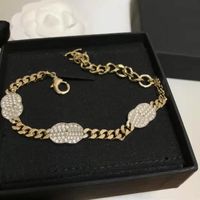 Bracelets de luxe bijoux pour femmes TP Link Lettre Deco Lettre C Bracelet de motif de motif de motif de motif de motif de brassard avec diamant x1108b